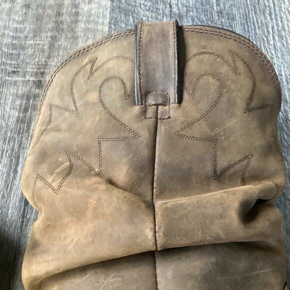 Durango RD542 Women's size 8.5 M 11" Slouch Western Boot Distressed Tan Cowgirl - Picture 14 of 16